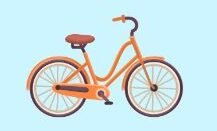 beebee bicycle blue background