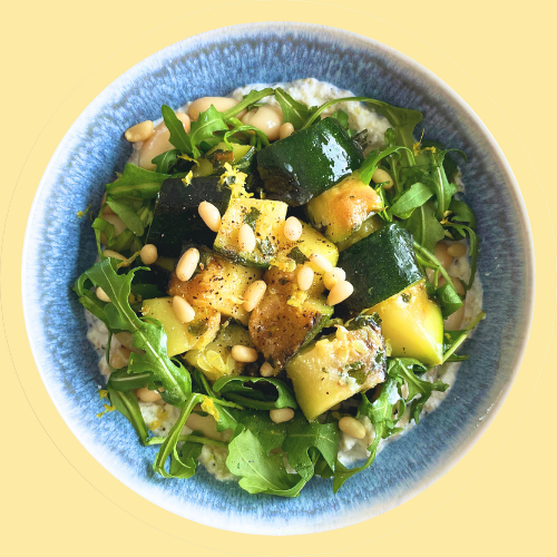 courgette cannellini bowl